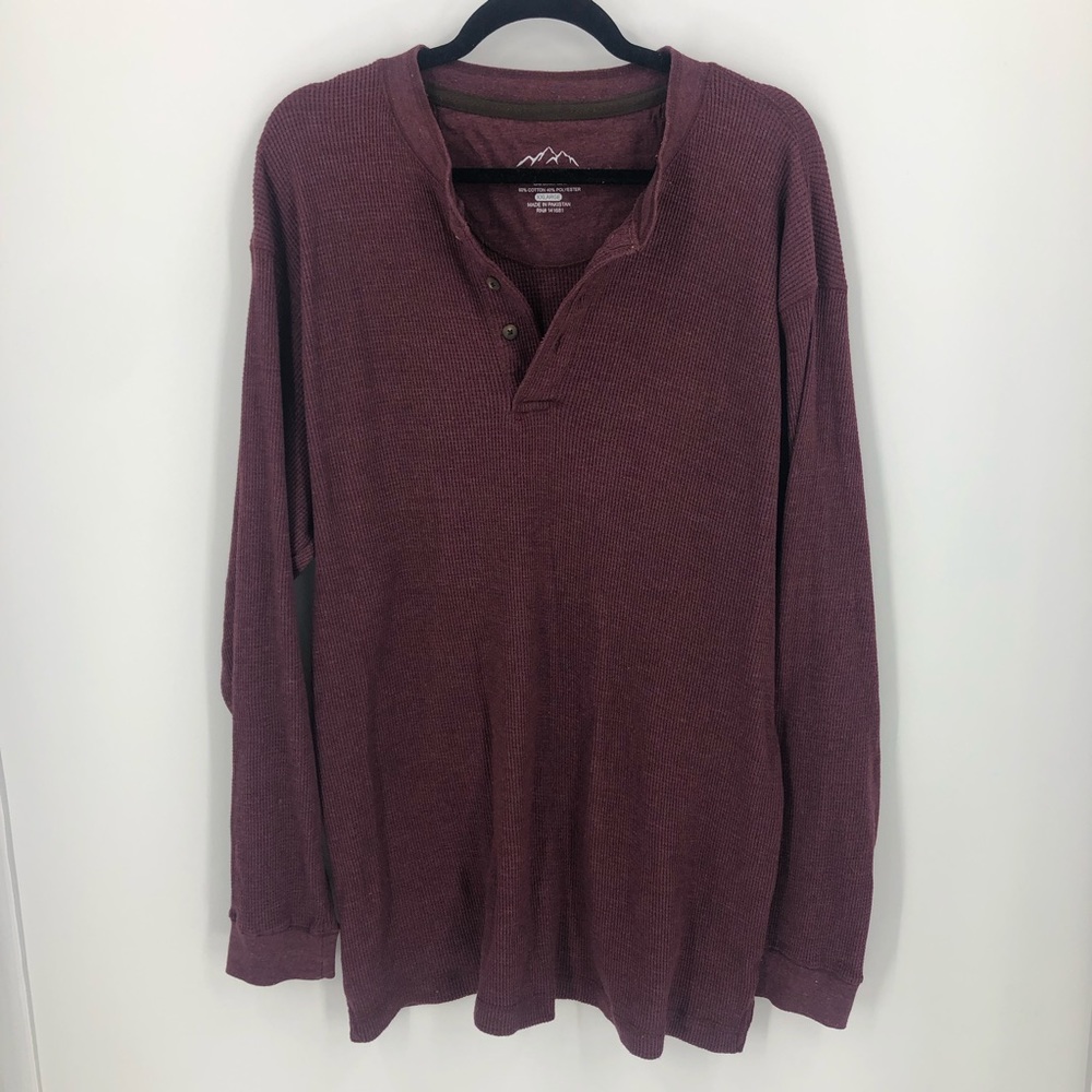 Mountain Ridge Thermal Shirt Waffle Knit Shirt XXL